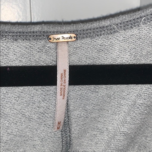 Free People Lace up Detail sweatshirt SZ M - Picture 5 of 6